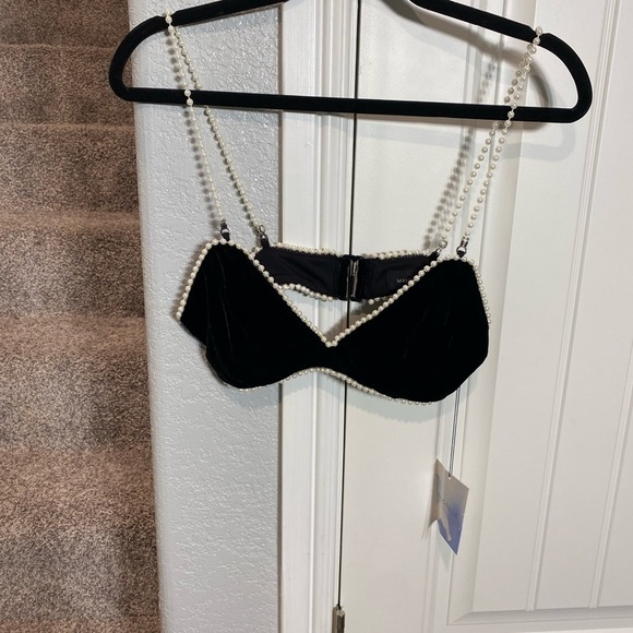 MAJORELLE PEARL VELVET CROP HEARTS - Picture 9 of 9